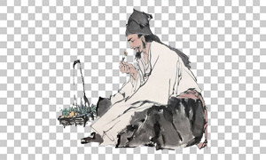 明代醫(yī)學(xué)家李時(shí)珍人物插圖免摳圖片