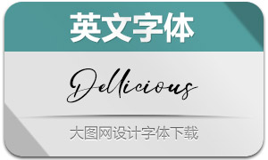 Dellicious(英文字体)