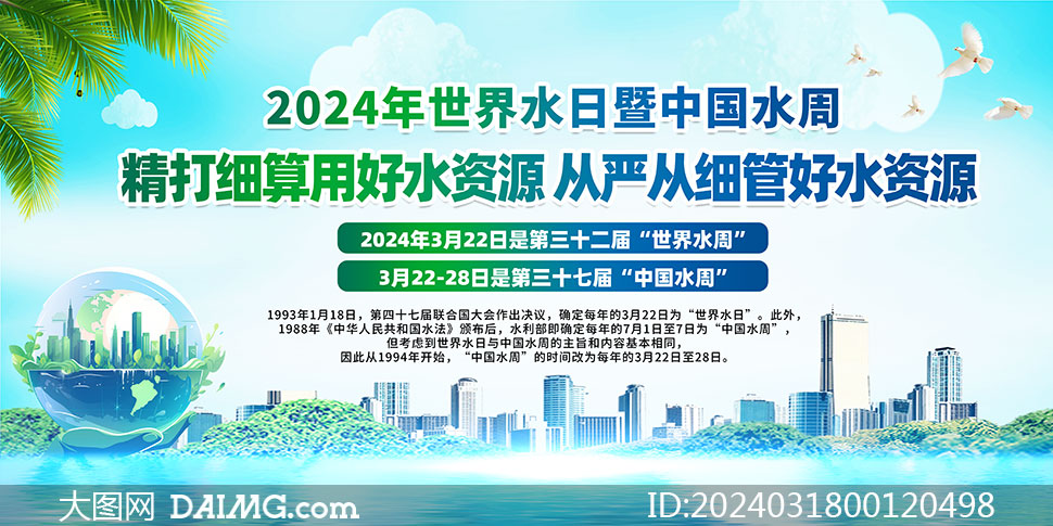 2022年中国水周宣传画图片