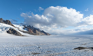 阿根廷巴哥塔尼亞冰雪山脈攝影圖片