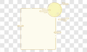 圆月祥云元素装饰国风边框PNG图片