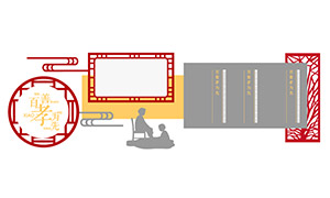 中國(guó)風(fēng)百善孝為先文化墻模板矢量素材