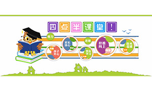 幼兒園學(xué)校四點(diǎn)半課堂文化墻矢量素材