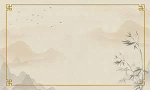 古樸雅致東方意境新中式風格背景素材