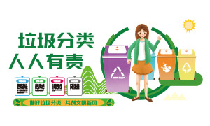 做好垃圾分類創文明新風文化墻矢量圖