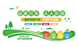 垃圾分類人人有責標語宣傳文化墻素材