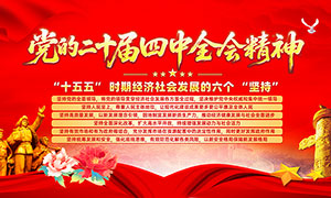 十五五时期经济社会发展的六个坚持党建展板 十五五时期经济社会发展的六个坚持党建展板