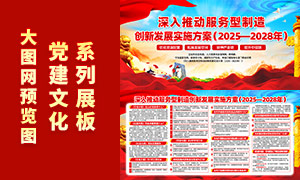 深入推动服务型制造创新发展实施方案展板 深入推动服务型制造创新发展实施方案展板