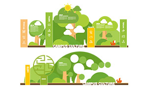 ��ɫ˫����ʽУ԰�Ļ�ǽģ��ʸ���ز�