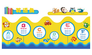 ѧУ�׶�԰Ӣ����Ļ�ǽװ��ʸ���ز�