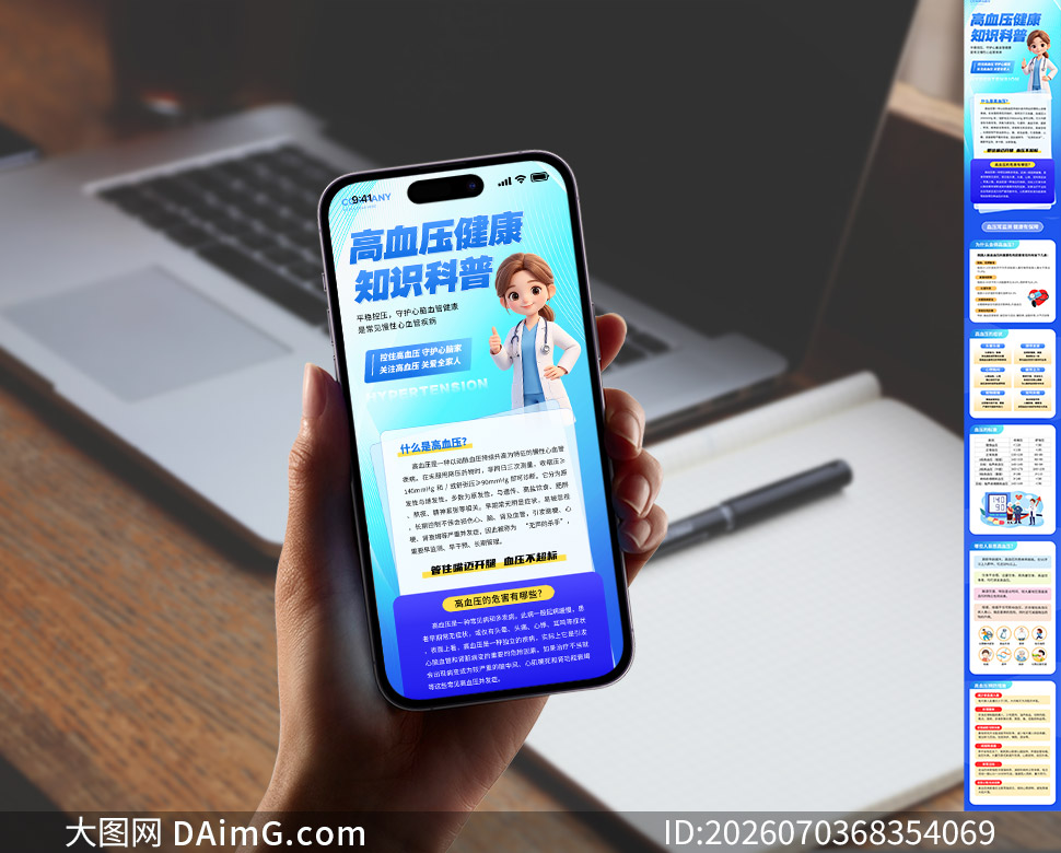 ��Ѫѹ����֪ʶ�����ֻ�H5��ͼPSD�ز�