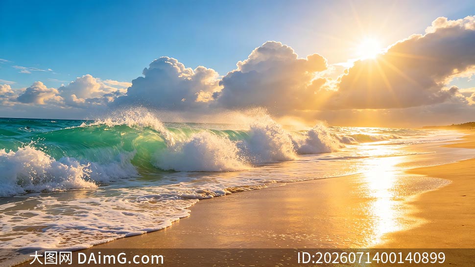 �糿�����µĽ�ɫɳ̲�;��˸���ͼƬ�ز�